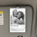 Personalized Best Friend Car Visor Clip – A Heartfelt Gift to Celebrate Your Ride-or-Die, Always There Through Ups and Downs