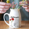 Personalized Birth Flower Ceramic Vase Mother's Day