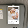 Personalized Car Visor Clip with Photo – You’re My World, Drive Safe – Romantic Gift for Boyfriend, Girlfriend, or Spouse

