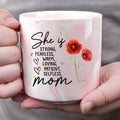 Personalized Ceramic Marble Mug: A Tribute to Her Strength

