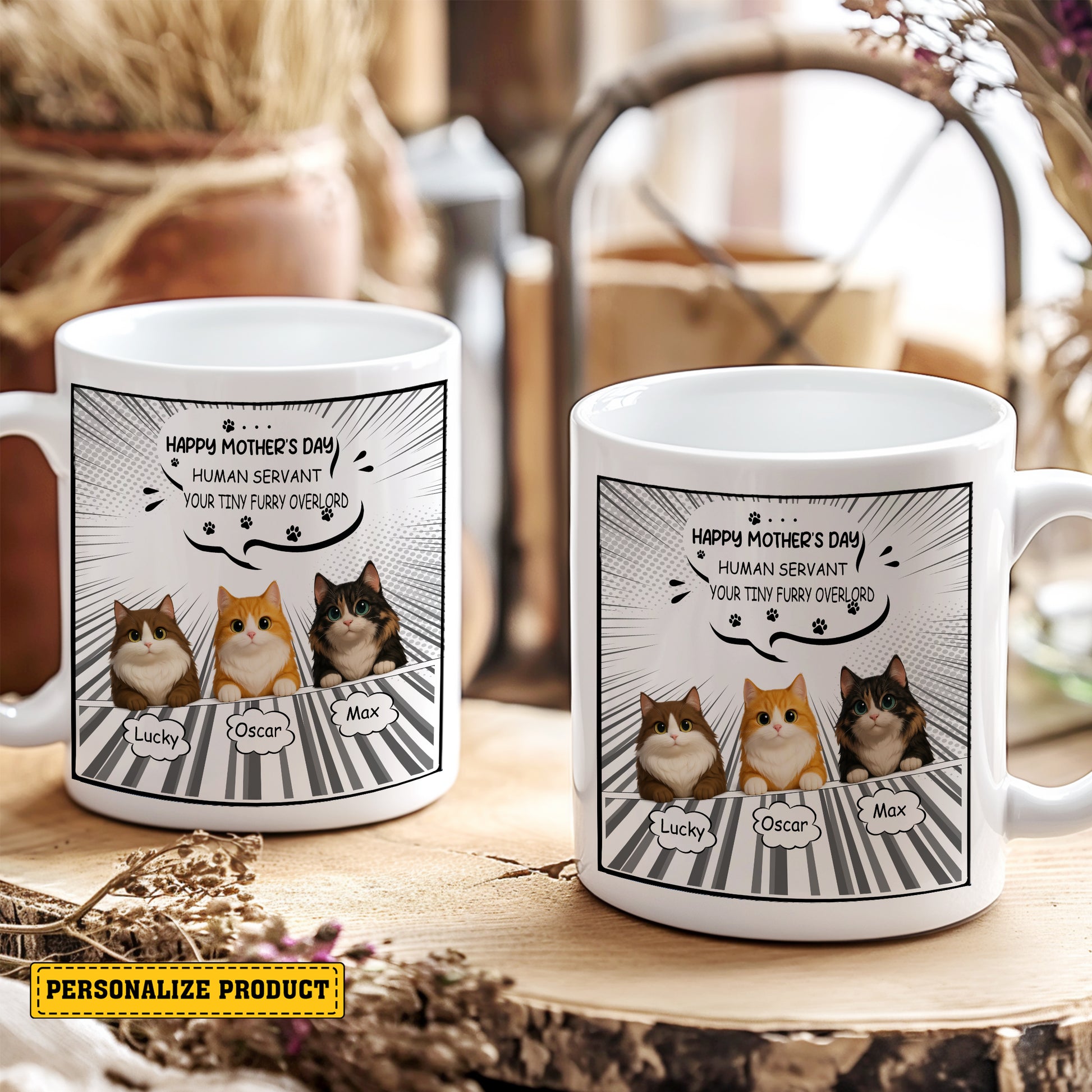 Personalized Comic Book Style Mug