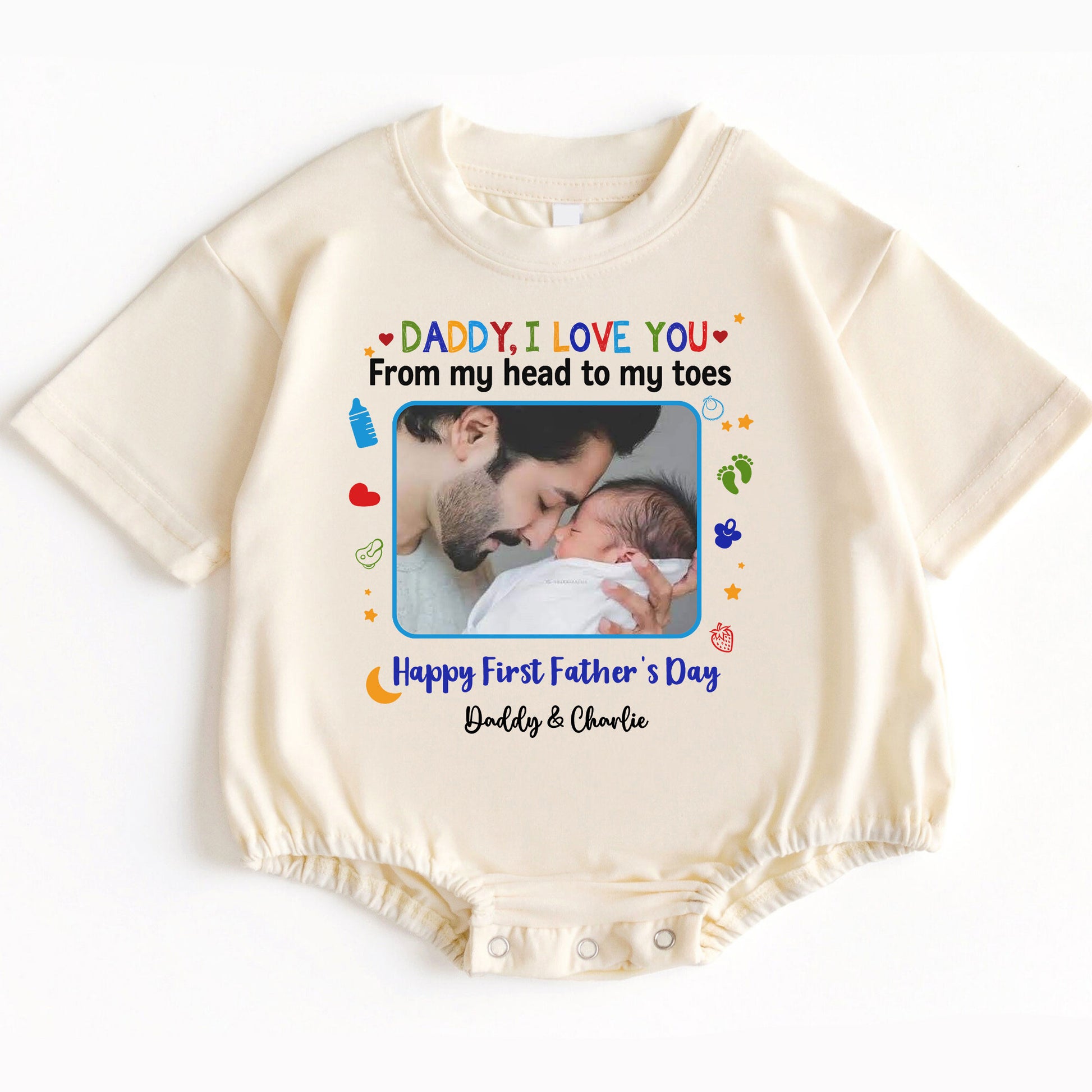 Personalized "Daddy I Love You" First Father's Day Baby Gif