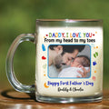 Personalized Daddy Mug for Father’s Day – Custom Photo and Message From Baby – Happy First Father’s Day Gift Idea

