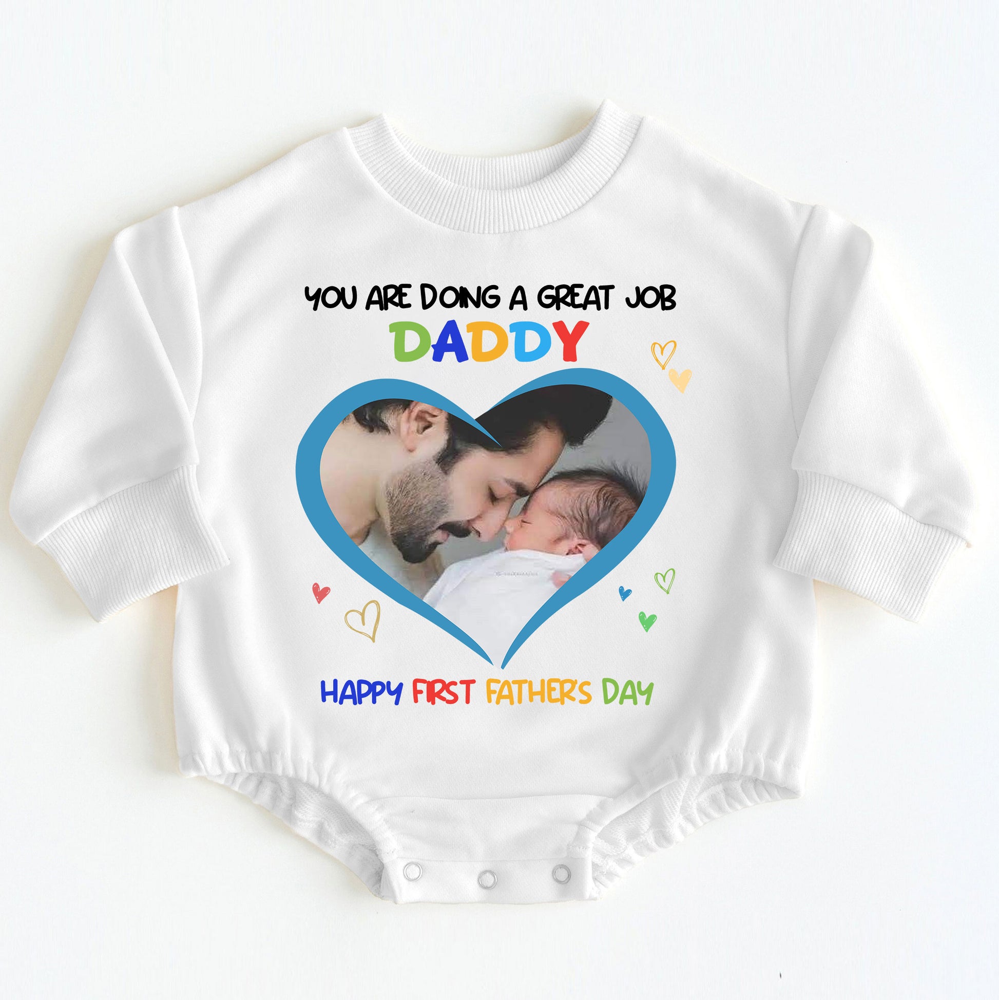Personalized First Father's Day Gift Baby Onesie from Baby