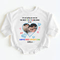 Personalized First Father's Day Gift Baby Onesie with Photo