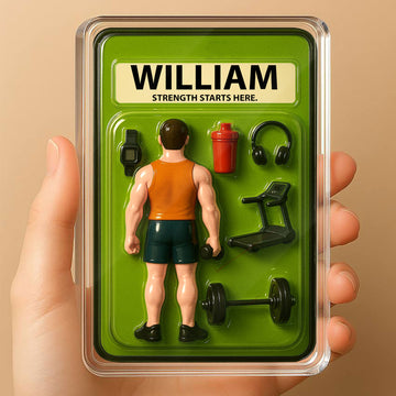 Personalized Fitness Father's Day Gift - 3D Style Gym Acrylic Plaque Custom Name