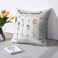 Personalized Garden Themed Pillow With 