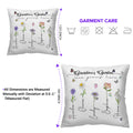 Personalized Grandma Pillow With Grandchild's Birth Flower