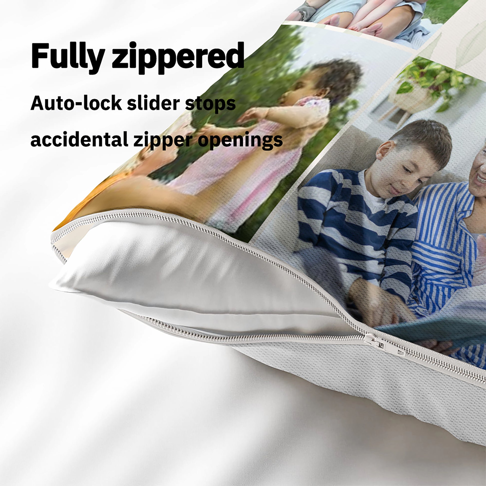 Personalized Grandma We Love You Pillow from Grandchildren with Names and Birth Flowers
