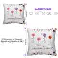 Personalized Grandma's Garden Pillow as a Birthday Gift for Grandma