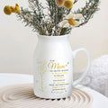 Personalized Gratitude Keepsake | Custom Parent Appreciation Ceramic Vase
