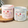 Personalized Mama's Garden Marble Mug with Grandchildren's Names


