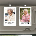 Personalized Memorial Car Visor Clip – Always in My Heart, Remembrance Gift for Loss of Loved One, Custom Photo Tribute

