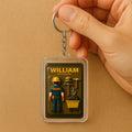Personalized Miner Father's Day Gift - 3D Style 