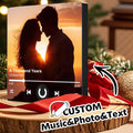 Personalized Music Photo Fridge Magnet | Custom Keepsake for Couples | Wedding & Anniversary Gift
