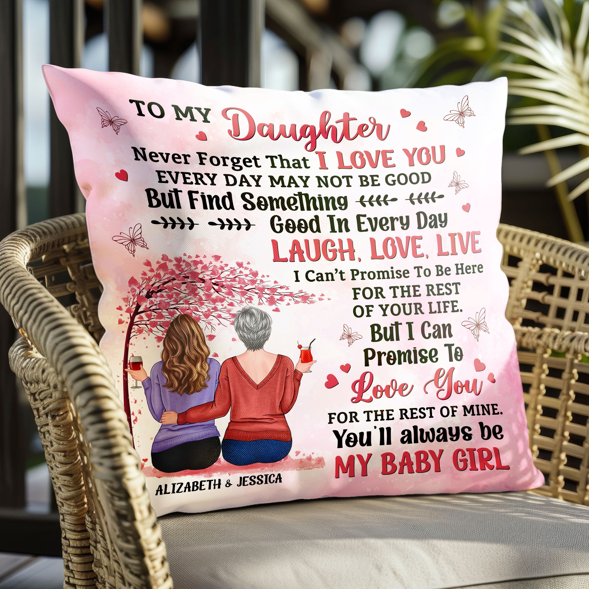 Personalized 'Never Forget I Love You' Pillow