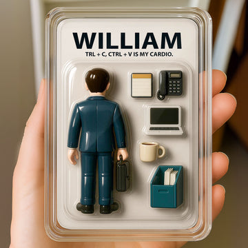 Personalized Office Worker Father's Day Gift Decor Acrylic Plaque - Custom Office Worker Father's Day 3D Plaque