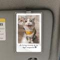 Personalized Pet Memorial Car Visor Clip – Custom Photo Gift for Dog & Cat Lovers, Tribute to Furry Companions


