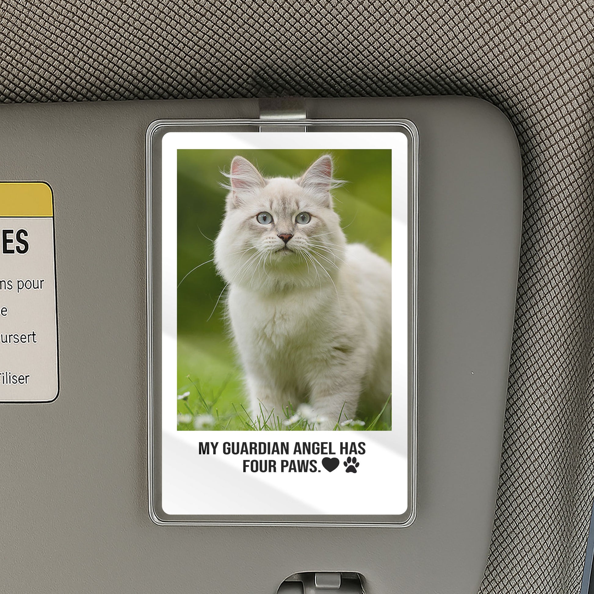 Personalized Pet Remembrance Car Visor Clip – Photo Gift for Dog Mom, Cat Dad, Pet Loss Comfort Accessory