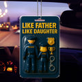 Personalized Police Gift for Dad - Father Daughter Car Accessory