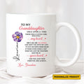 Personalized 'To My Granddaughter' Ceramic Mug with Love Letter – A Perfect Gift from Grandma That Lasts Forever