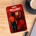 Personalized Trucker Dad Acrylic Car Ornament – Custom Father’s Day Gift for Truck Drivers – Eat Sleep Drive Repeat Design

