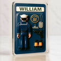 Personalized US Navy Father's Day Gift - 3D Style Acrylic Plaque Custom Name