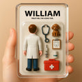 Personalized Veterinarian Father's Day Gift - 3D Style 