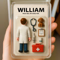 Personalized Veterinarian Father's Day Gift Decor Acrylic Plaque - Custom 3D Style 
