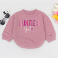 Baby Bodysuit Romper Long Sleeve Customize Name Auntie's Girl Personalized Custom Babysuit - Gift For Niece And Auntie - LuthCreative