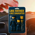 Police Officer Dad and Daughter Car Ornament - Personalized 