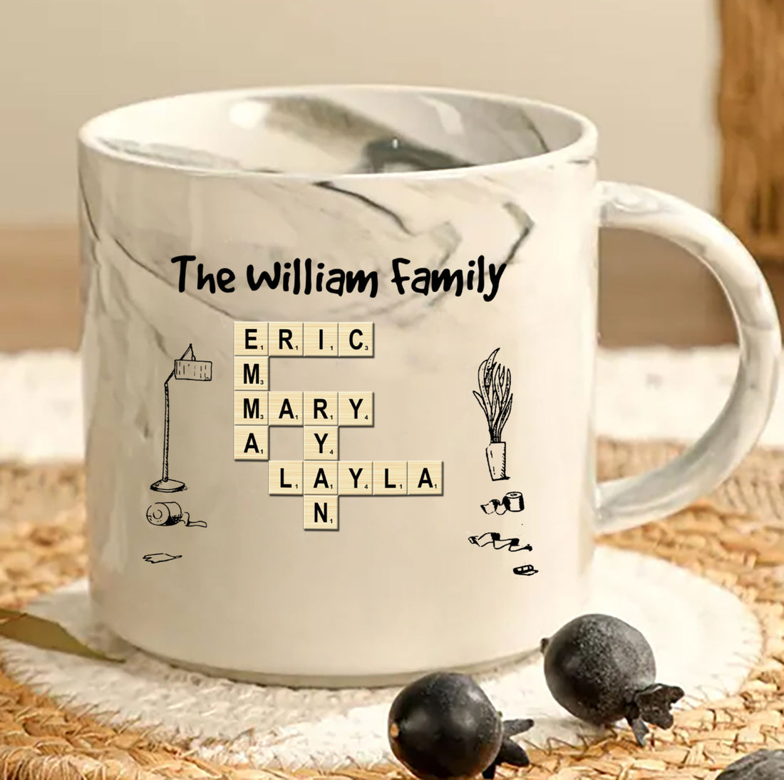 Badass Mom Vibes: Custom Marble Mug for the Unstoppable Woman
