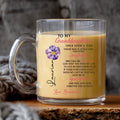 Sentimental Glass Mug for Granddaughter – Beautiful Poem Gift from Grandma to Granddaughter for Celebrating Unbreakable Love and Family Connection