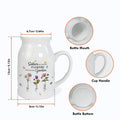 Sisters: Different Flowers, Same Garden - Birth Month Flower Ceramic Vase
