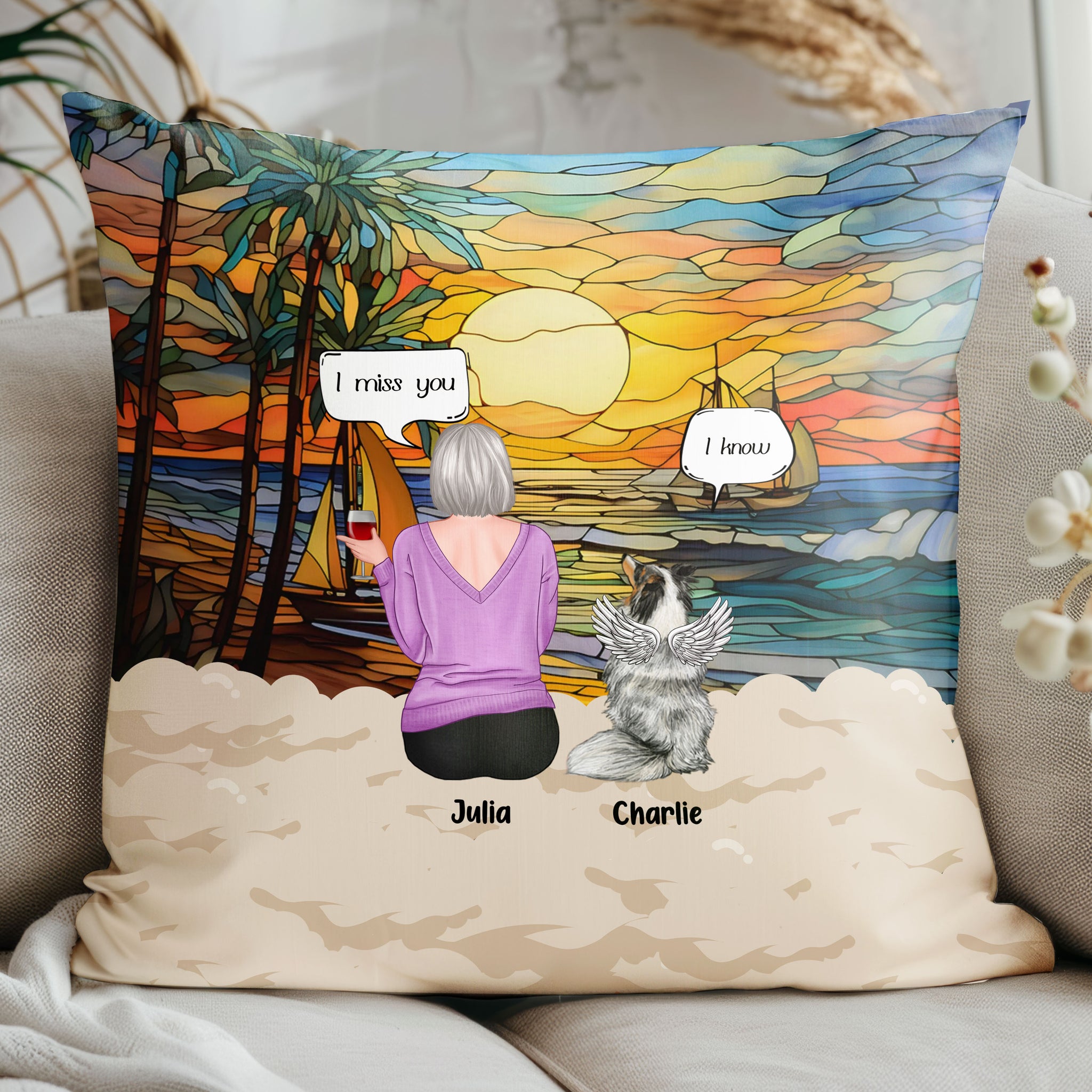 Still Talk About You Dog Loss Cat Loss Personalized Custom Pillow Pet Memorial Gift, Gift For Mom, Gift For Grandma