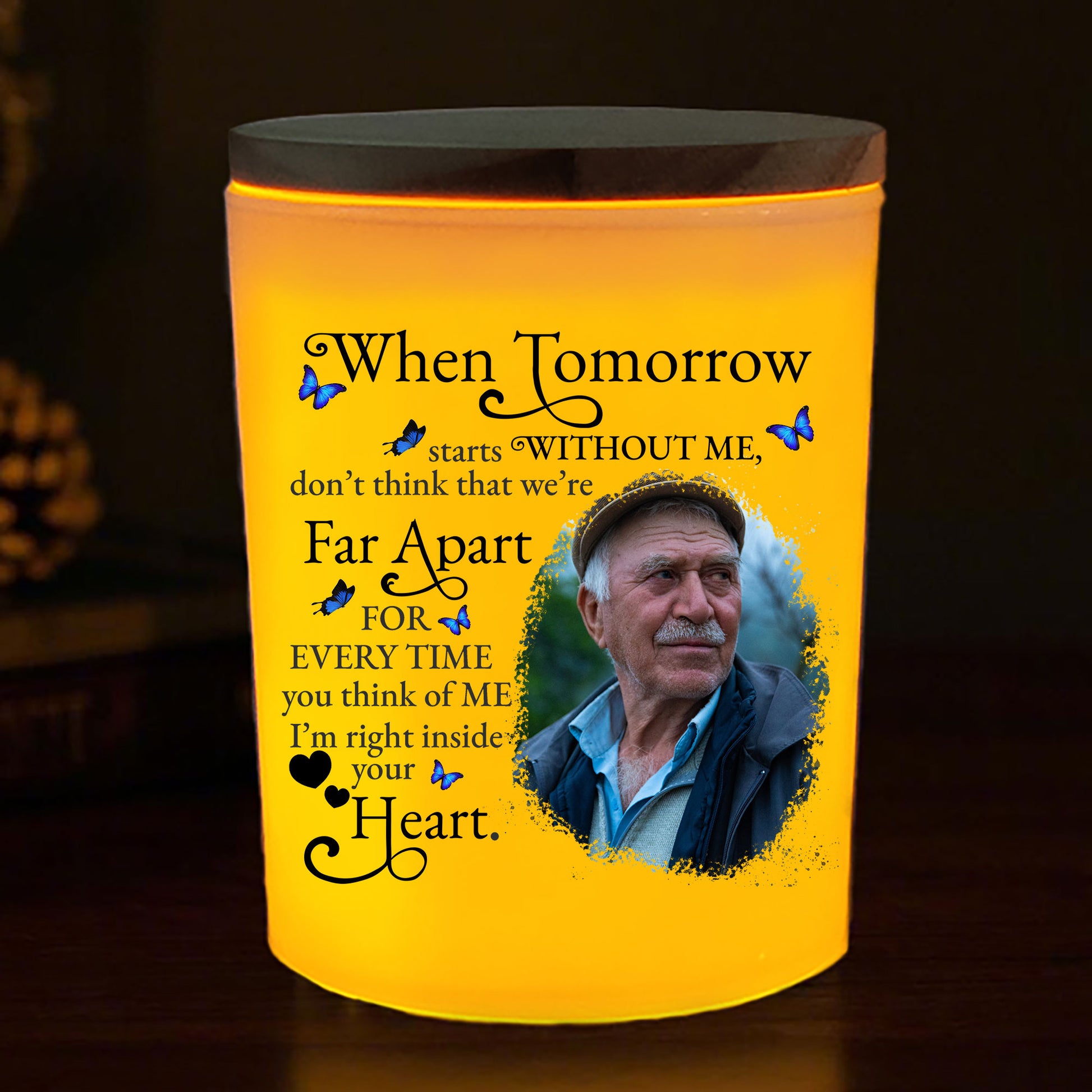Sympathy Gift: Personalized Memorial Candle Jar