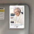 Take Them on Every Ride – Personalized Memorial Car Visor Clip with Photo & Dates, Tribute Gift for Loss of Loved One
