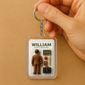 Teacher Father's Day 3D Keychain - Personalized Educator Gift 