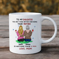 Celebrate the beautiful journey of motherhood and the special bond between a mother and daughter with this exquisite White Ceramic Mug. Choose the perfect size and add a personal touch to create a personalized mug that Mom will treasure forever!