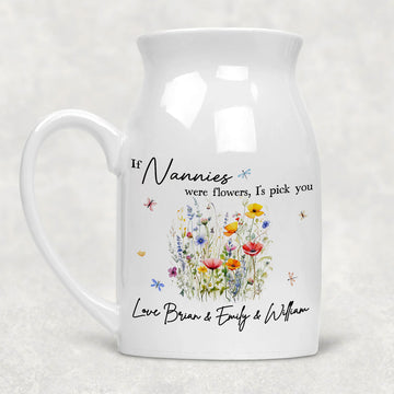 The Perfect Bloom-tastic Gift For Your Amazing Nanny! | Floral Tribute From Little Hearts | Grandmother Keepsake From Niece | Custom Birth Flower Ceramic Gift For Nana | Custom Birth Month Flower