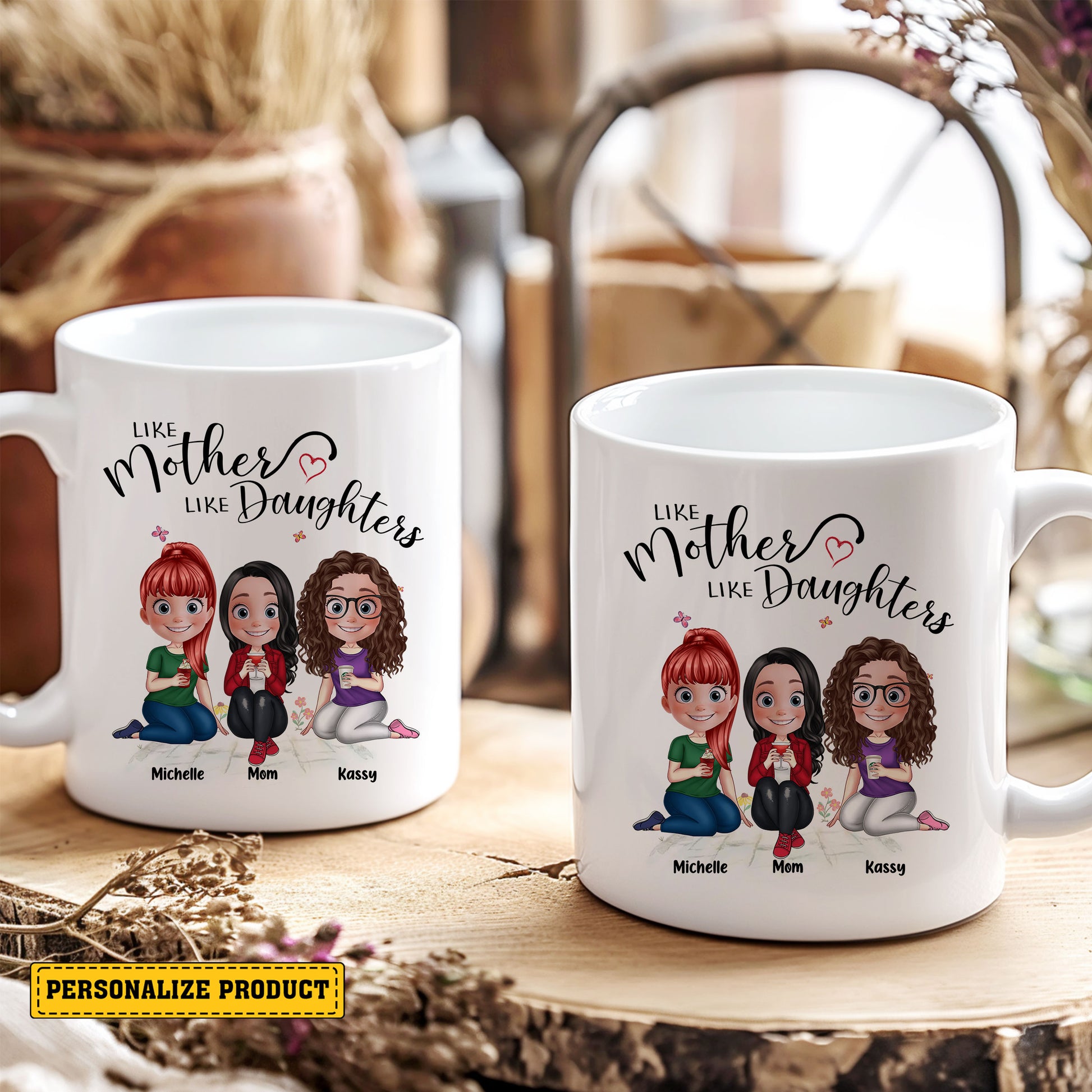 The Perfect Mother's Day/Birthday Gift: Custom Mother Daughter Mug

