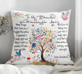 To My Beautiful Granddaughter Never Forget That I Love You I Hugged This Personalized Pillow