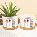 To My Daughter: God Says You Are Uniquely Loved – Birth Flower Personalized Ceramic Plant Pot
