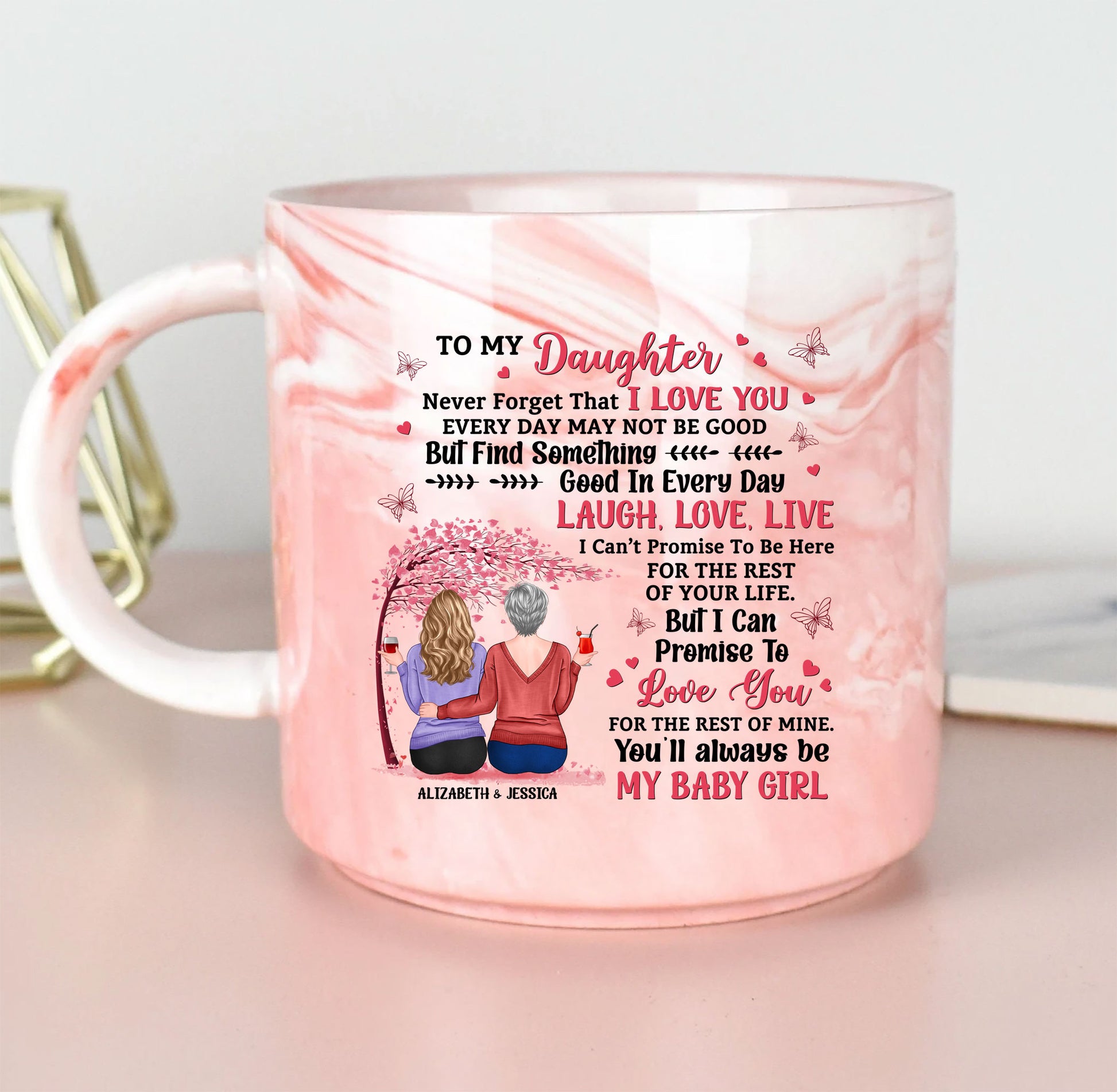 To My Daughter Never Forget That I Love You Mug Gift For Daughter