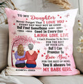 To My Daughter Never Forget That I Love You Pillow - Personalized Pillow