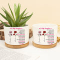 To My Daughter: Wherever Your Journey Takes You, Remember You Are Loved – Birth Month Flower Ceramic Plant Pot