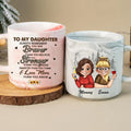 To My Daughter You Are Braver Than You Believe Marble Mug