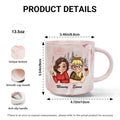 To My Daughter You Are Braver Than You Believe Marble Mug - Personalized Mug
