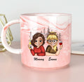 To My Daughter You Are Braver Than You Believe Marble Mug, Personalized Mug