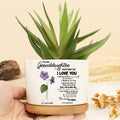To My Granddaughter: A Heartfelt Birth Flower Plant Pot She’ll Always Remember